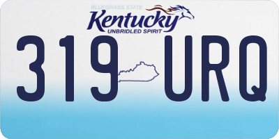 KY license plate 319URQ