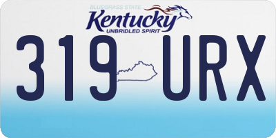 KY license plate 319URX