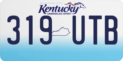 KY license plate 319UTB