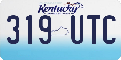 KY license plate 319UTC