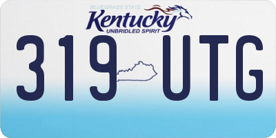 KY license plate 319UTG