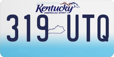 KY license plate 319UTQ