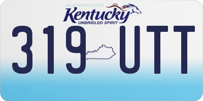 KY license plate 319UTT