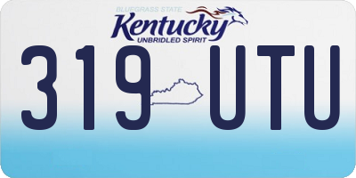 KY license plate 319UTU