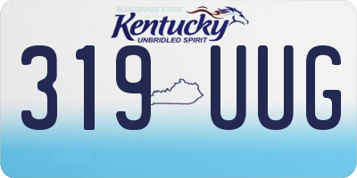 KY license plate 319UUG