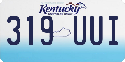 KY license plate 319UUI