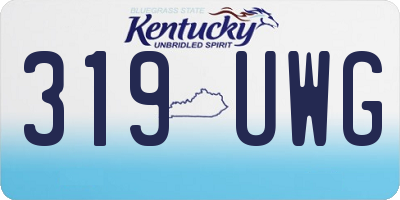 KY license plate 319UWG
