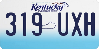 KY license plate 319UXH