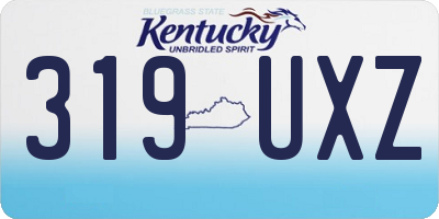 KY license plate 319UXZ