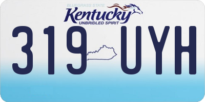 KY license plate 319UYH