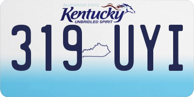 KY license plate 319UYI