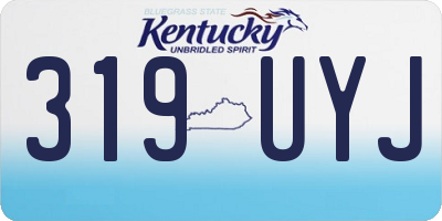 KY license plate 319UYJ