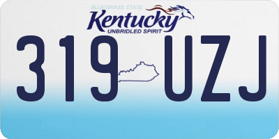 KY license plate 319UZJ