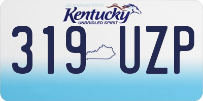 KY license plate 319UZP