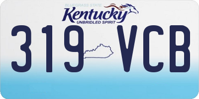 KY license plate 319VCB