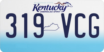 KY license plate 319VCG