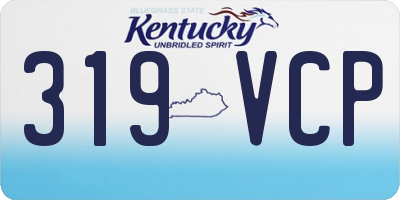KY license plate 319VCP