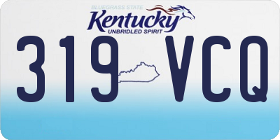 KY license plate 319VCQ