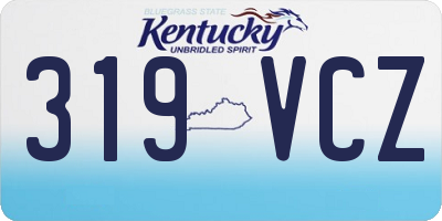 KY license plate 319VCZ