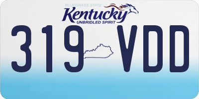 KY license plate 319VDD