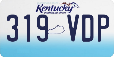 KY license plate 319VDP