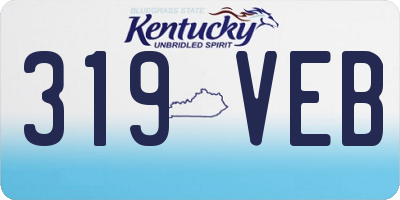 KY license plate 319VEB