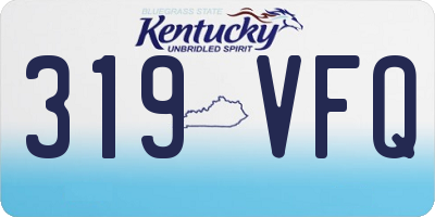 KY license plate 319VFQ