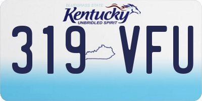 KY license plate 319VFU
