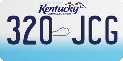 KY license plate 320JCG