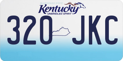 KY license plate 320JKC