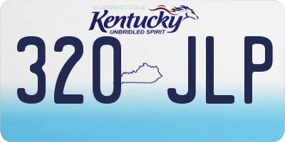 KY license plate 320JLP