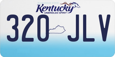KY license plate 320JLV