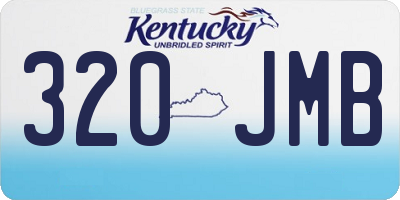 KY license plate 320JMB