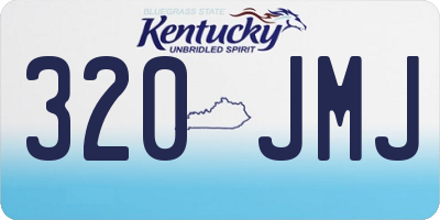 KY license plate 320JMJ