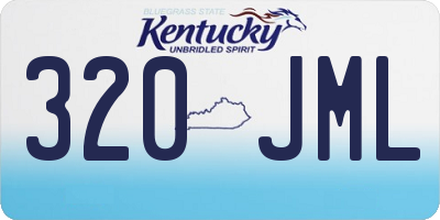 KY license plate 320JML