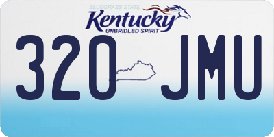 KY license plate 320JMU