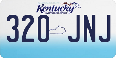 KY license plate 320JNJ