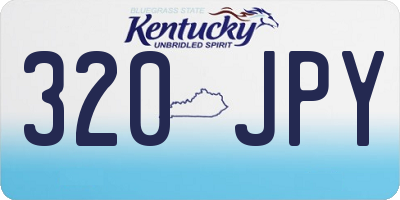 KY license plate 320JPY