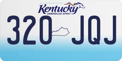 KY license plate 320JQJ