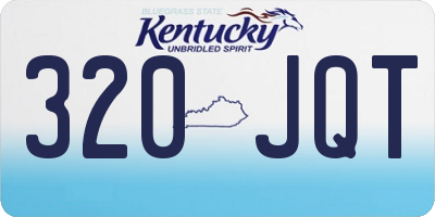 KY license plate 320JQT