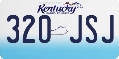 KY license plate 320JSJ