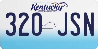 KY license plate 320JSN