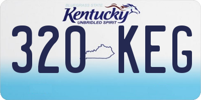 KY license plate 320KEG