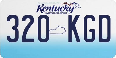 KY license plate 320KGD