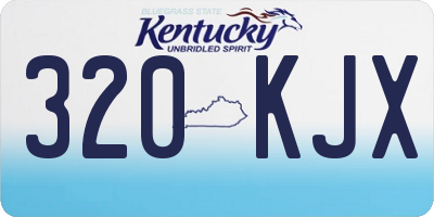 KY license plate 320KJX