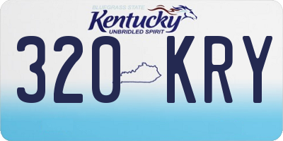KY license plate 320KRY