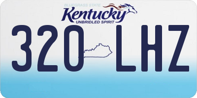 KY license plate 320LHZ