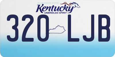 KY license plate 320LJB