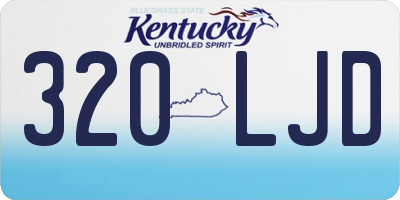 KY license plate 320LJD