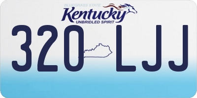 KY license plate 320LJJ